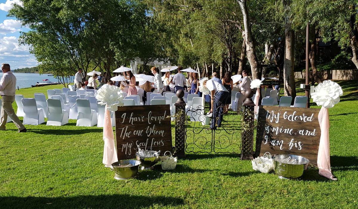 a beautiful wedding at Broadwater, outdoors a beautiful wedding at Broadwater, outdoors